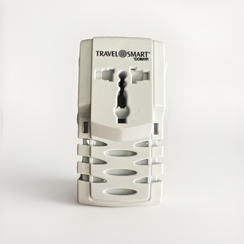 Travel Smart  Conair All-In-One Adapter and Converter Combo Unit  TS253ADN White